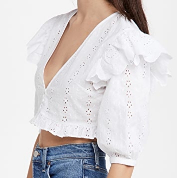 Playa Lucila Ruffle Eyelet Top - Picture 3 of 11
